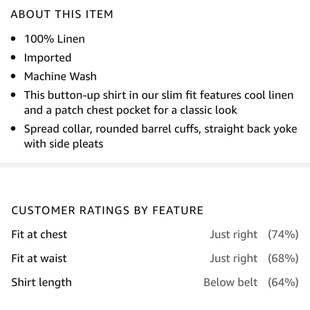 White Linen Long-Sleeve Button-Up Shirt - Picture 11 of 11